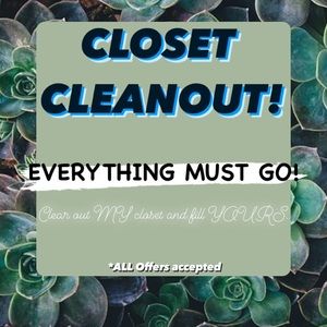 WEDNESDAYS & FRIDAYS!! *CLOSET CLEANOUT*